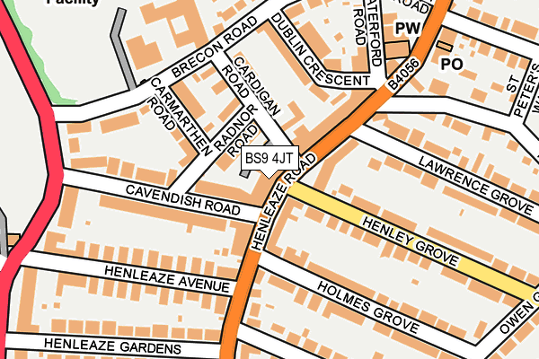 BS9 4JT map - OS OpenMap – Local (Ordnance Survey)