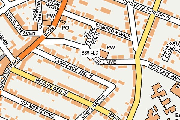 BS9 4LD map - OS OpenMap – Local (Ordnance Survey)