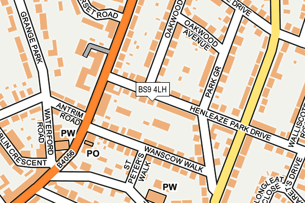 BS9 4LH map - OS OpenMap – Local (Ordnance Survey)