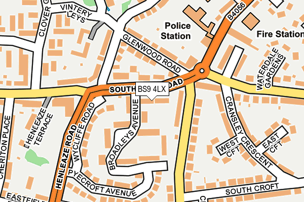 BS9 4LX map - OS OpenMap – Local (Ordnance Survey)