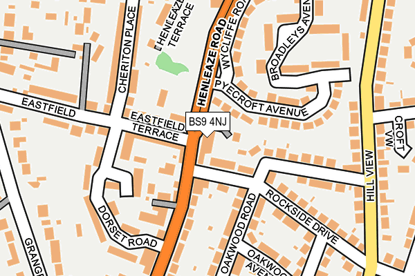 BS9 4NJ map - OS OpenMap – Local (Ordnance Survey)