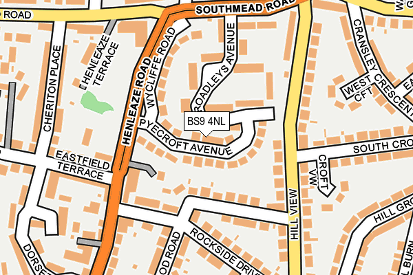 BS9 4NL map - OS OpenMap – Local (Ordnance Survey)