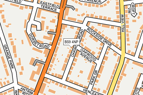 BS9 4NP map - OS OpenMap – Local (Ordnance Survey)