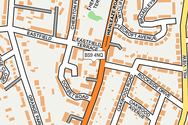 BS9 4NQ map - OS OpenMap – Local (Ordnance Survey)