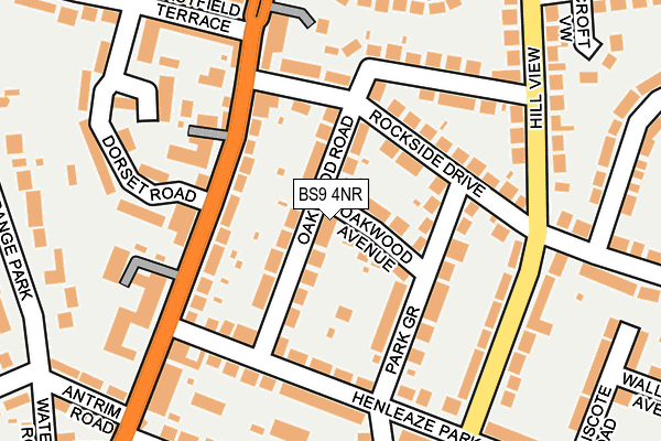 BS9 4NR map - OS OpenMap – Local (Ordnance Survey)