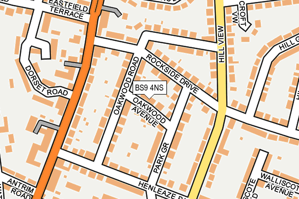 BS9 4NS map - OS OpenMap – Local (Ordnance Survey)