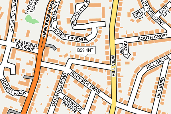 BS9 4NT map - OS OpenMap – Local (Ordnance Survey)