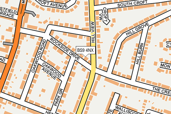 BS9 4NX map - OS OpenMap – Local (Ordnance Survey)