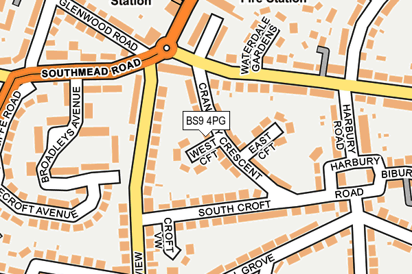 BS9 4PG map - OS OpenMap – Local (Ordnance Survey)