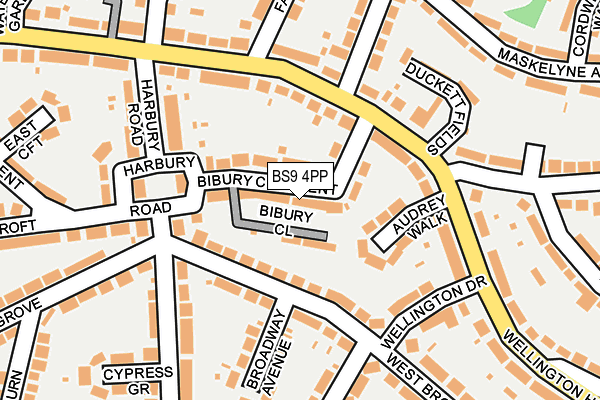 BS9 4PP map - OS OpenMap – Local (Ordnance Survey)