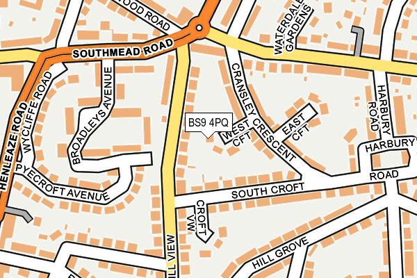 BS9 4PQ map - OS OpenMap – Local (Ordnance Survey)