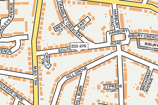 BS9 4PR map - OS OpenMap – Local (Ordnance Survey)