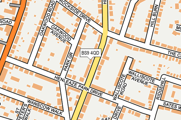 BS9 4QD map - OS OpenMap – Local (Ordnance Survey)