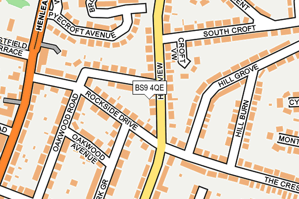 BS9 4QE map - OS OpenMap – Local (Ordnance Survey)