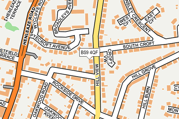 BS9 4QF map - OS OpenMap – Local (Ordnance Survey)