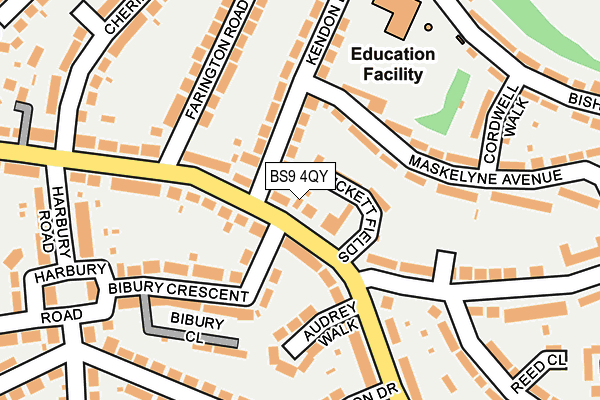 BS9 4QY map - OS OpenMap – Local (Ordnance Survey)