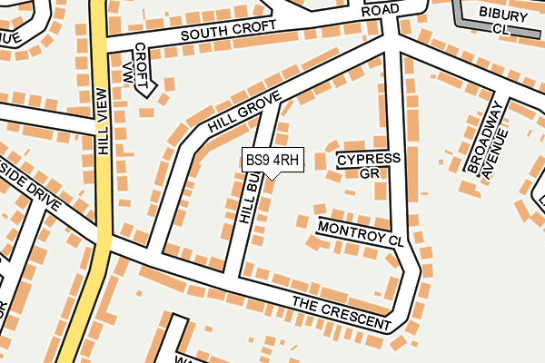 BS9 4RH map - OS OpenMap – Local (Ordnance Survey)