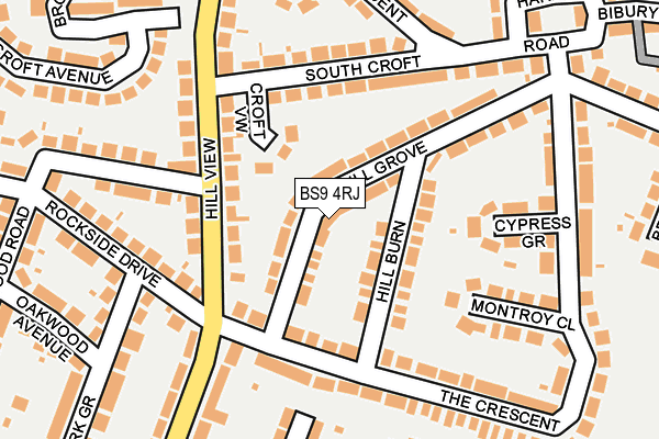 BS9 4RJ map - OS OpenMap – Local (Ordnance Survey)