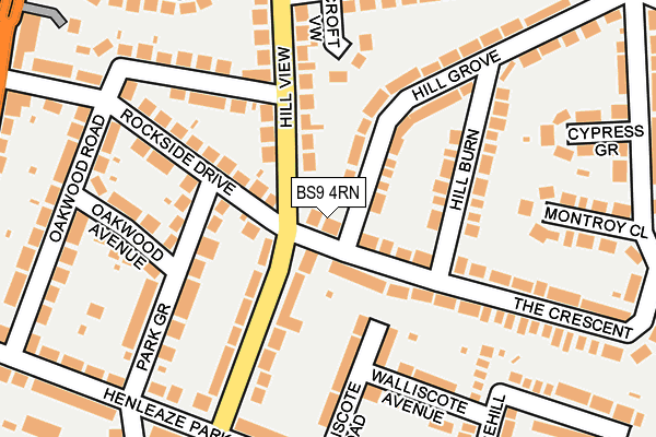BS9 4RN map - OS OpenMap – Local (Ordnance Survey)