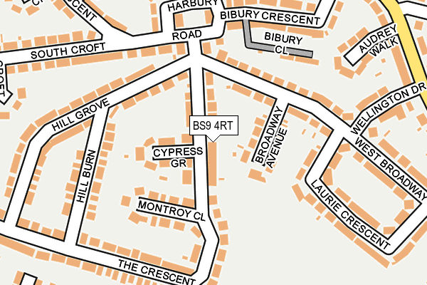 BS9 4RT map - OS OpenMap – Local (Ordnance Survey)