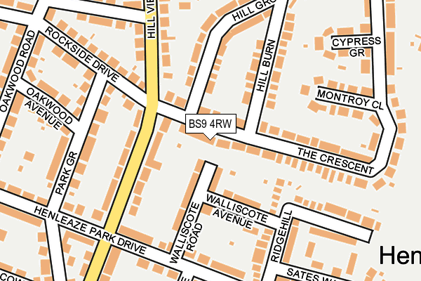 BS9 4RW map - OS OpenMap – Local (Ordnance Survey)