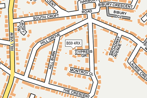 BS9 4RX map - OS OpenMap – Local (Ordnance Survey)