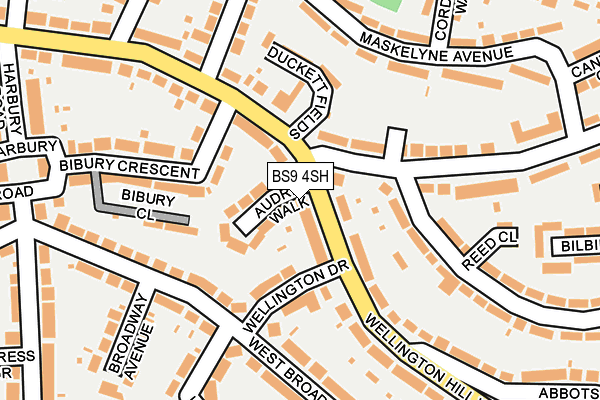 BS9 4SH map - OS OpenMap – Local (Ordnance Survey)