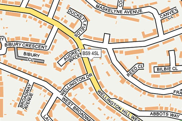 BS9 4SL map - OS OpenMap – Local (Ordnance Survey)