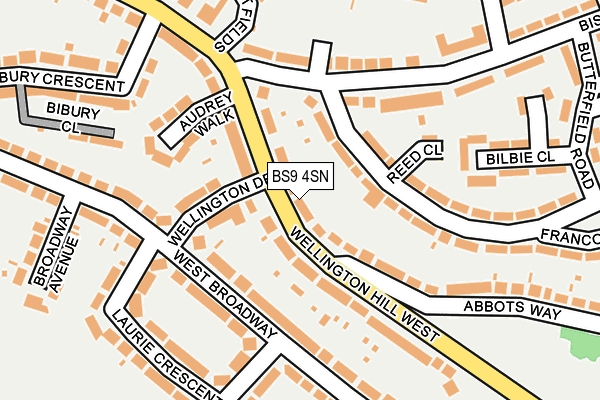 BS9 4SN map - OS OpenMap – Local (Ordnance Survey)