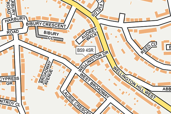 BS9 4SR map - OS OpenMap – Local (Ordnance Survey)