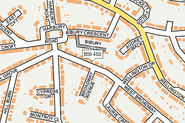 BS9 4SS map - OS OpenMap – Local (Ordnance Survey)