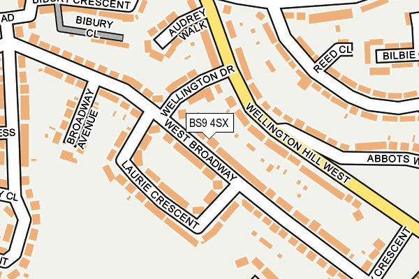 BS9 4SX map - OS OpenMap – Local (Ordnance Survey)