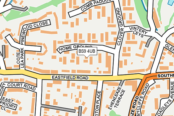 BS9 4UB map - OS OpenMap – Local (Ordnance Survey)