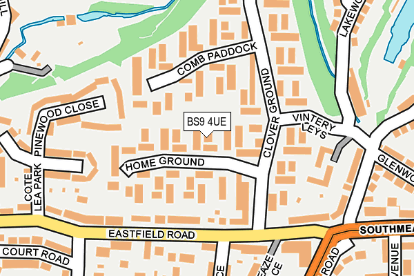 BS9 4UE map - OS OpenMap – Local (Ordnance Survey)