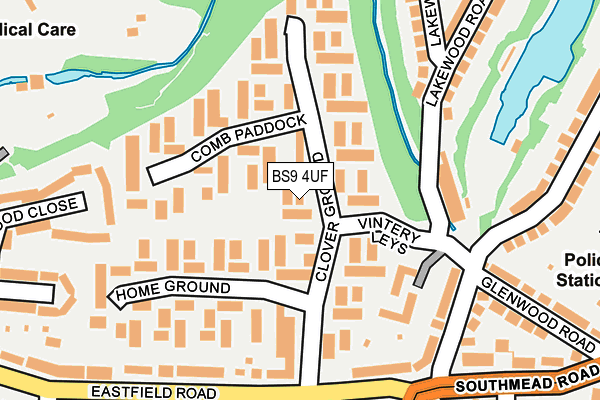 BS9 4UF map - OS OpenMap – Local (Ordnance Survey)