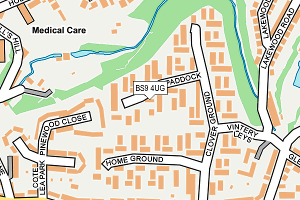 BS9 4UG map - OS OpenMap – Local (Ordnance Survey)