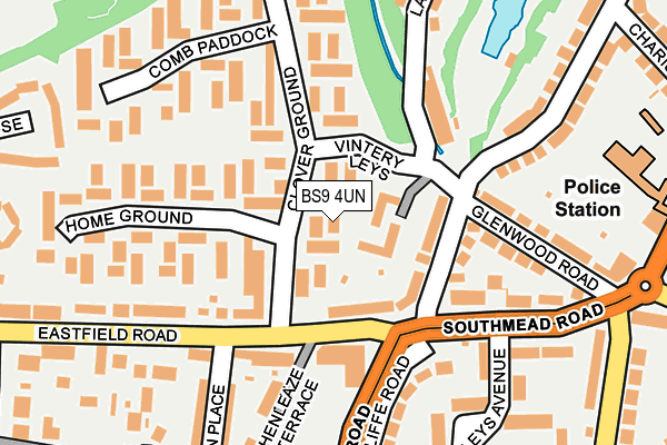BS9 4UN map - OS OpenMap – Local (Ordnance Survey)