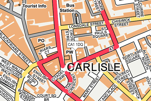 Map of CARLISLE PADEL CLUB LIMITED at local scale