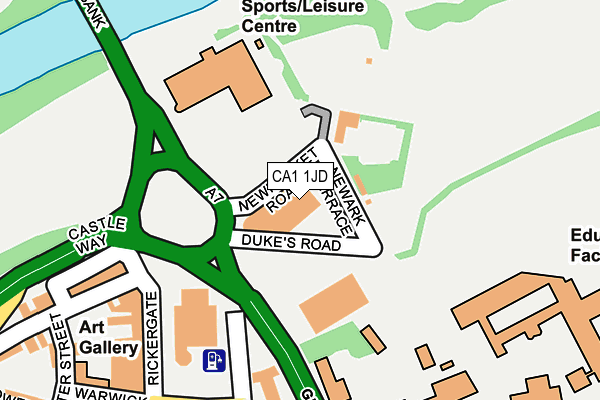 CA1 1JD map - OS OpenMap – Local (Ordnance Survey)