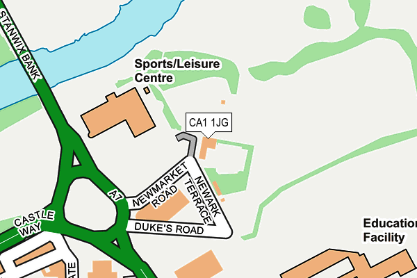 CA1 1JG map - OS OpenMap – Local (Ordnance Survey)