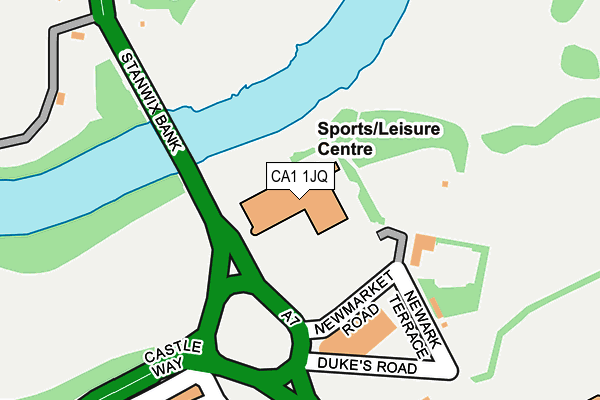 CA1 1JQ map - OS OpenMap – Local (Ordnance Survey)