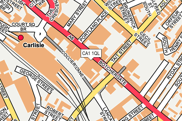 CA1 1QL map - OS OpenMap – Local (Ordnance Survey)