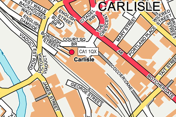 CA1 1QX map - OS OpenMap – Local (Ordnance Survey)