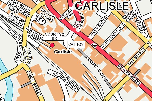 CA1 1QY map - OS OpenMap – Local (Ordnance Survey)