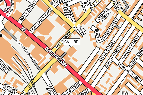 CA1 1RD map - OS OpenMap – Local (Ordnance Survey)