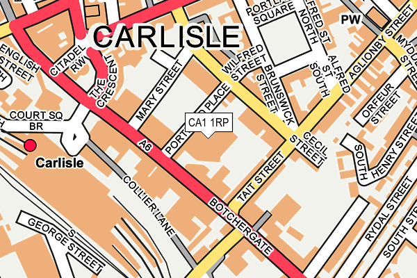 CA1 1RP map - OS OpenMap – Local (Ordnance Survey)