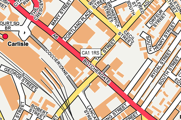 CA1 1RS map - OS OpenMap – Local (Ordnance Survey)