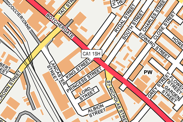 CA1 1SH map - OS OpenMap – Local (Ordnance Survey)