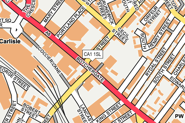 CA1 1SL map - OS OpenMap – Local (Ordnance Survey)