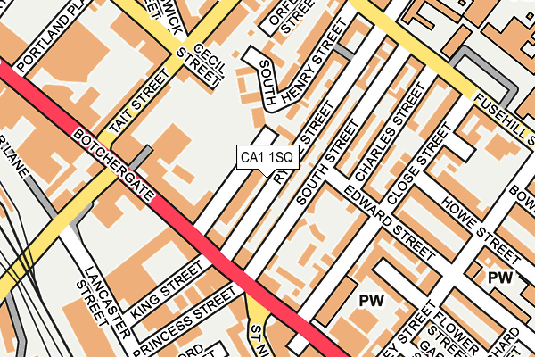 CA1 1SQ map - OS OpenMap – Local (Ordnance Survey)